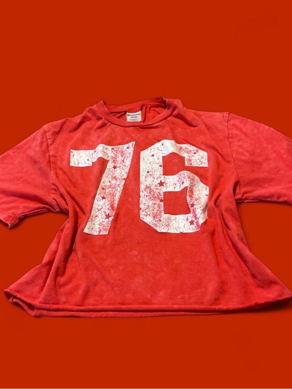 No Boundaries Red '76 Graphic Tee for Woman/Kids